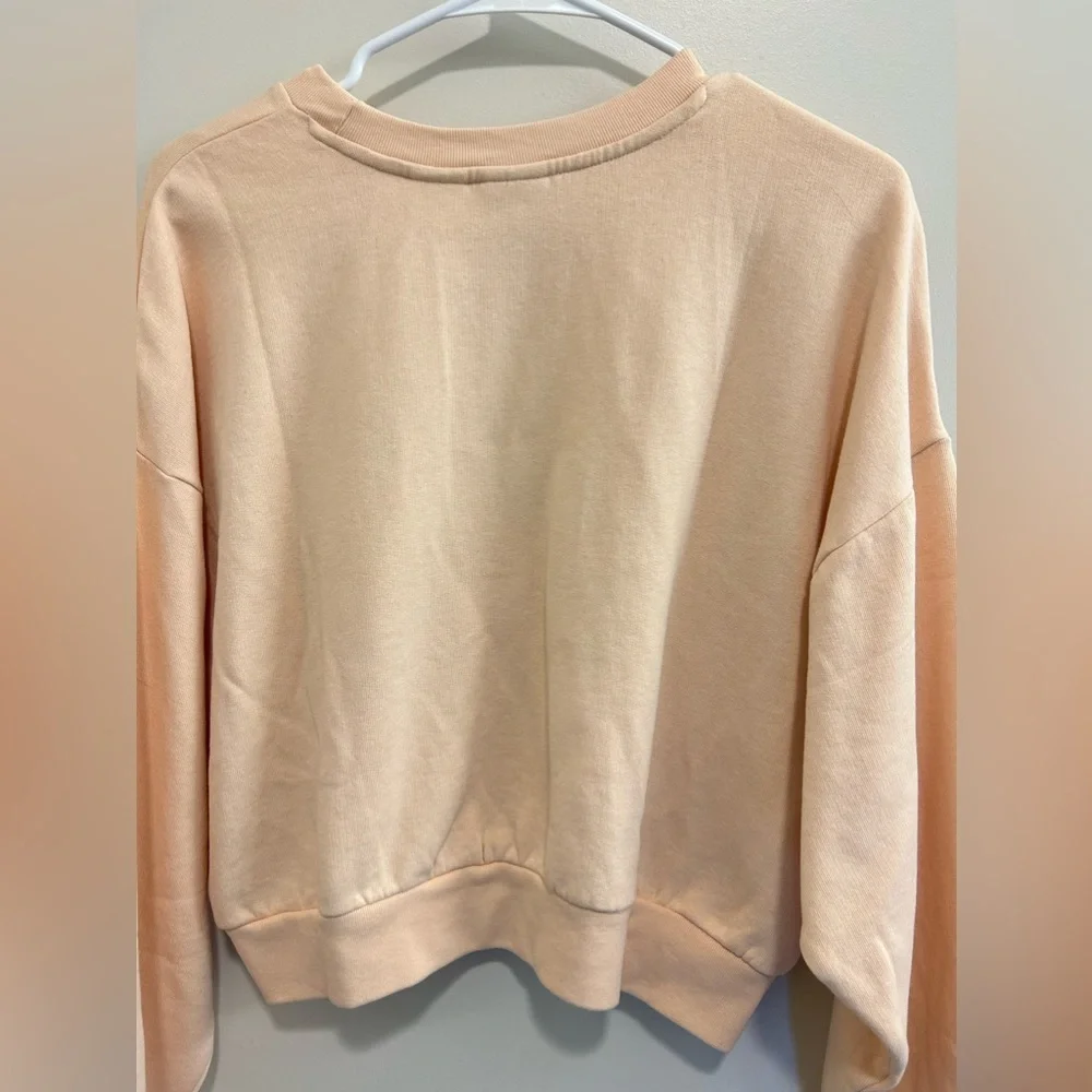 🍁NWT Peach and Blue Levi’s Cropped Sweatshirt - Picture 10 of 15